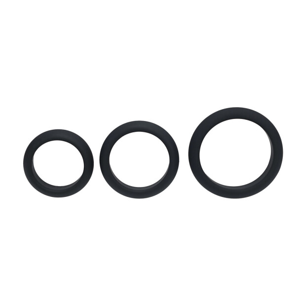 Levelz Breites O-Silikon Penisring Set 3-teilig