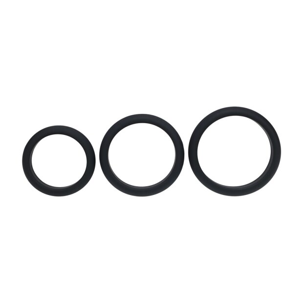Levelz Wide O Silicone Penis Ring Set of 3