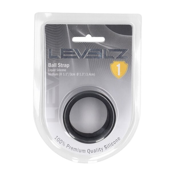 Levelz Liquid Silicone Ball Strap Black