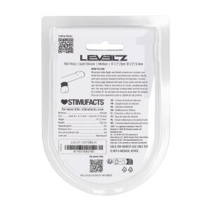 Levelz Flüssiger Silikon Hodenriemen Schwarz