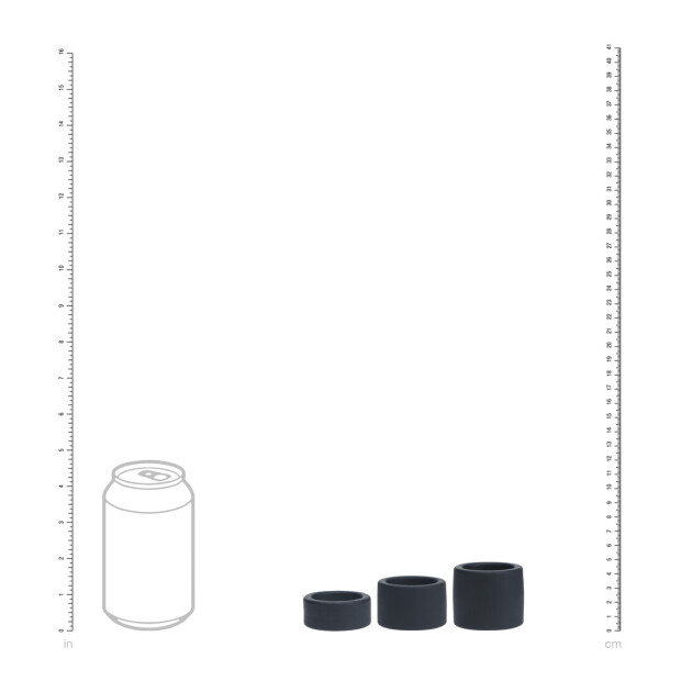 Levelz Liquid Silicone Ball Strap Set Black