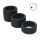 Levelz Liquid Silicone Ball Strap Set Black