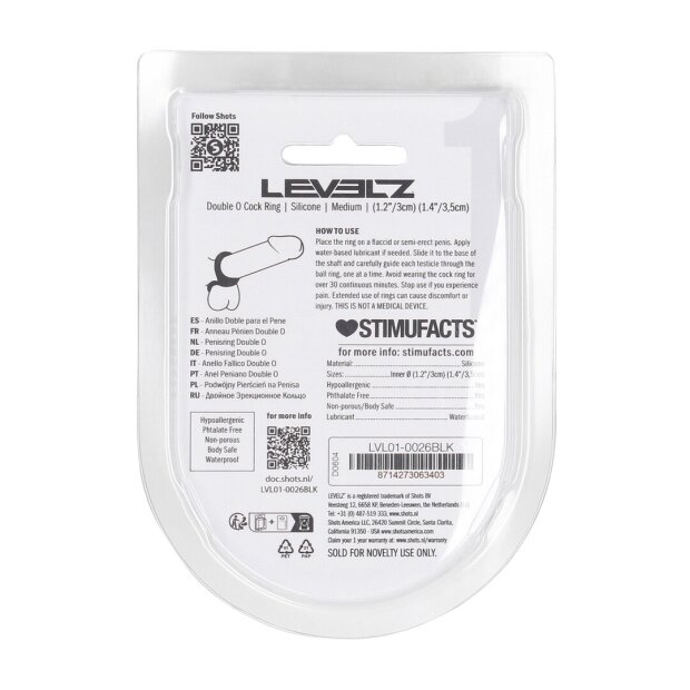 Levelz Double O Silikon Penisring