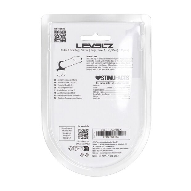 Levelz Double O Silikon Penisring