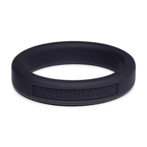 Perfect Fit Silicone Classic Cock Ring Black
