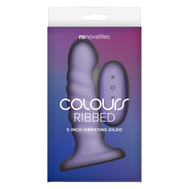 NS Novelties Colours Ribbed Vibrator Dildo