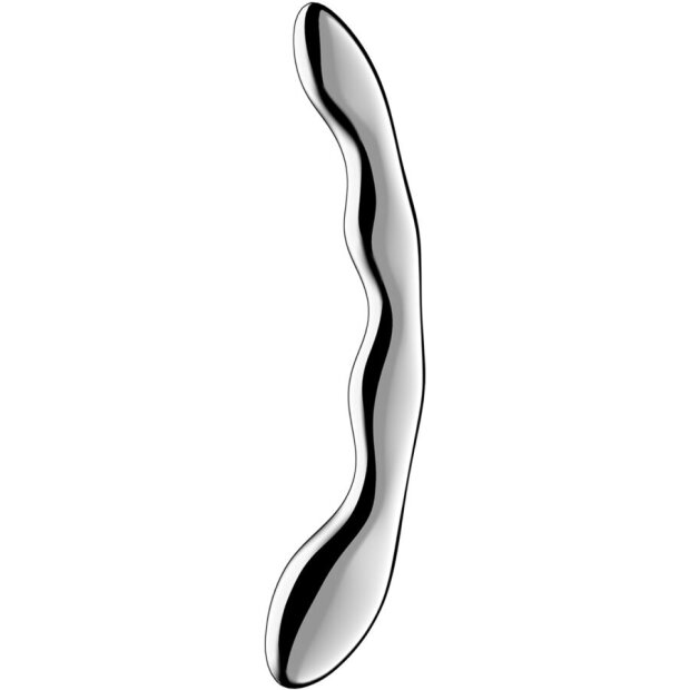 Satisfyer Cosmic Crest 2 godemichet en acier inoxydable Argent