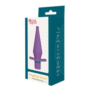 Dream Toys Love Signal Tingling Touch Anal Plug Purple