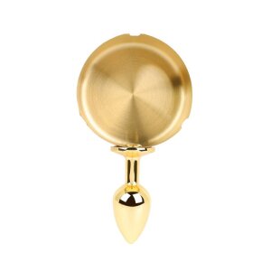 BDSMaster Round Metal Ashtray Plug Gold