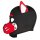 Kinky Puppy Husky Sturmhaube aus Neopren mit Schnauze und beweglichen Ohren