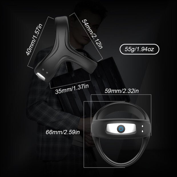 Lovesecret Premium LS07 Vibrating Cockring 3-in-1 Rechargeable & Waterproof