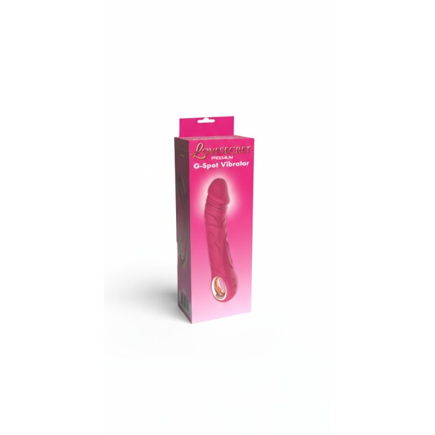 Lovesecret Premium G Spot Realistic Vibrator Pink 10 Speed 22cm