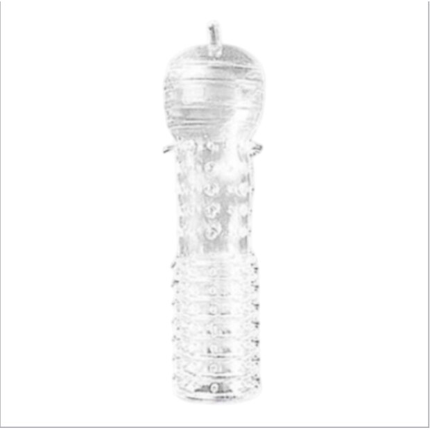 Lovesecret Sensual Cock Sleeve 04 Clear Penis Sleeve Ribbed Length 12,5 cm