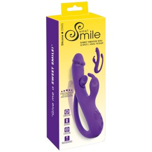 Sweet Smile Rabbit Vibrator mit G-Zonen- und Anal-Tickler