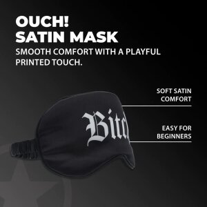 Shots-Ouch Masque pour les yeux en satin noir