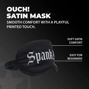 Shots-Ouch Masque pour les yeux en satin noir