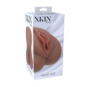 Xkin Raw Velvet Vice Large Masturbator Marron