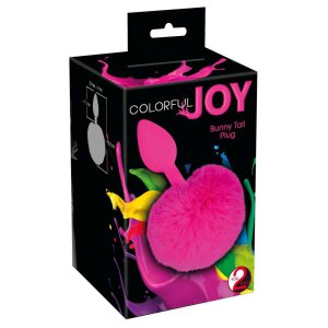 Colorful Joy Bunny Tail Plug 2,8 cm