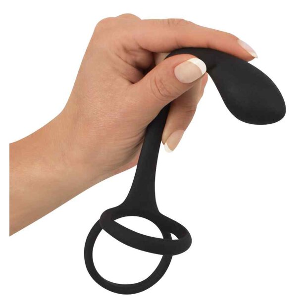 Black Velvets Cock + Ball ring