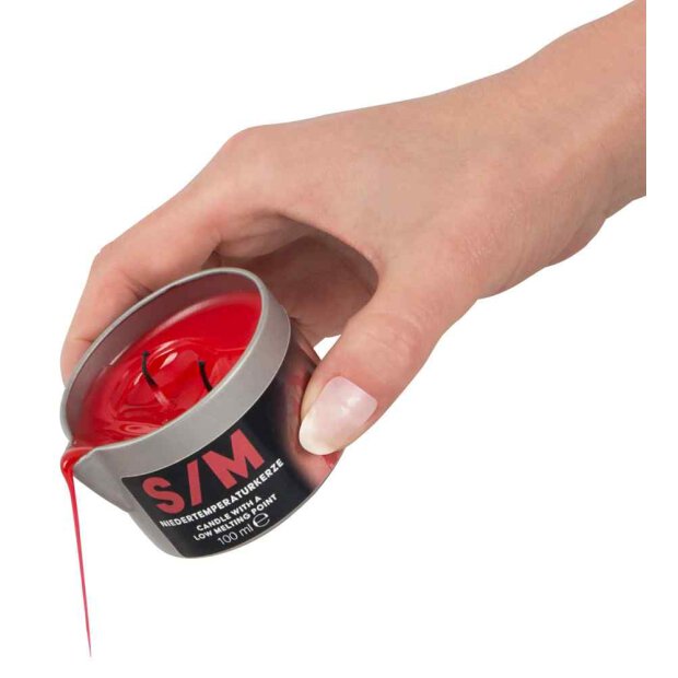 S/M Candle in a Tin red 100 g