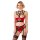 Shelf Bra Set red 75B/S