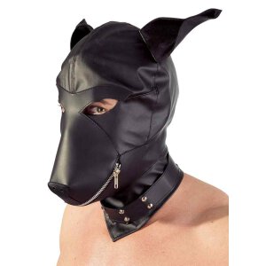 Lederimitat Dog Mask S-L