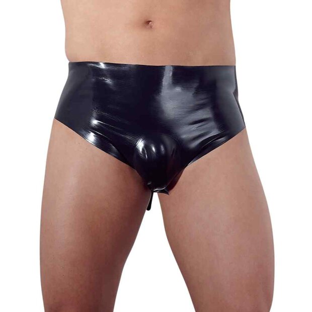 Mens Latex Briefs with Plug S