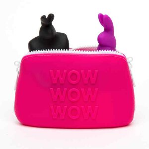 Happy Rabbit - WOW Storage Zip Bag Small Pink