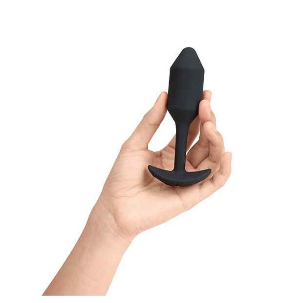 B-Vibe Vibrating Snug Plug M Black
