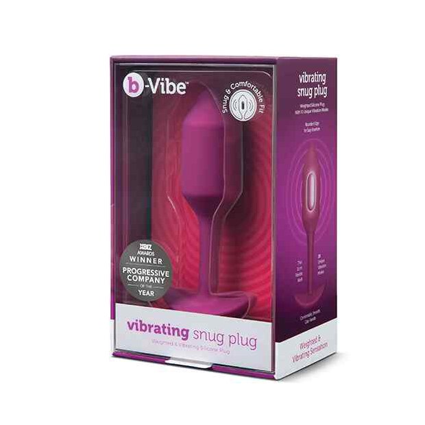 B-Vibe Vibrating Snug Plug M Rose