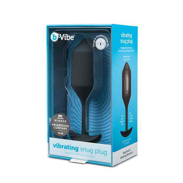 B-Vibe Vibrating Snug Plug XL Black