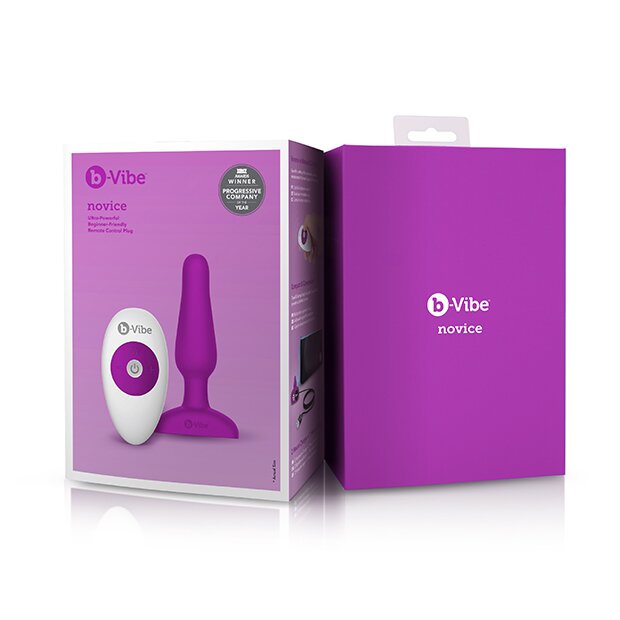 B-Vibe - Novice Remote Control Plug Fuchsia