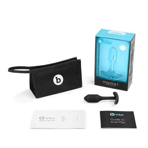 B-Vibe Snug Butt Plug 1 Black