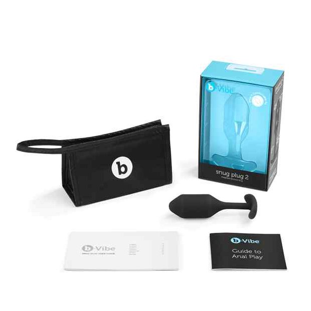 B-Vibe - Snug Butt Plug 2 Black 3 cm