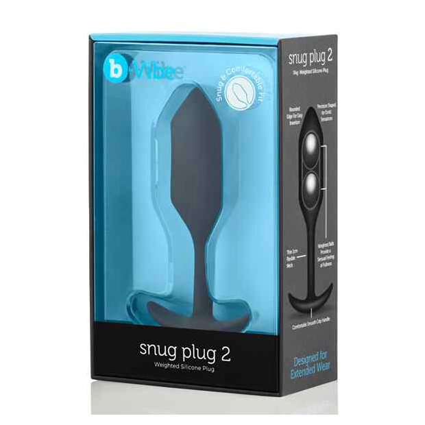 B-Vibe - Snug Butt Plug 2 Black 3 cm