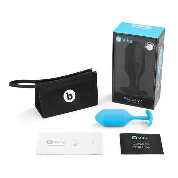 B-Vibe Snug Butt Plug 3 Teal
