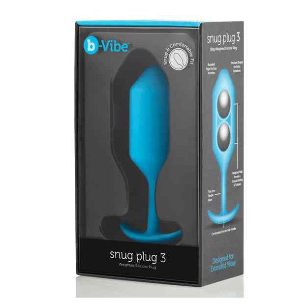 B-Vibe Snug Butt Plug 3 Teal