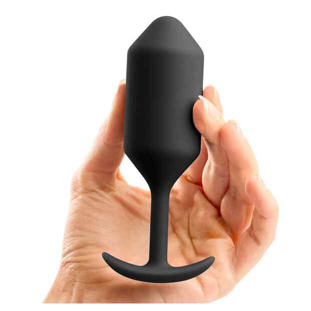 B-Vibe Snug Butt Plug 3 Black