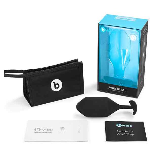 B-Vibe Snug Butt Plug 5 Black