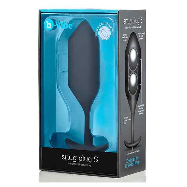 B-Vibe Snug Butt Plug 5 Black