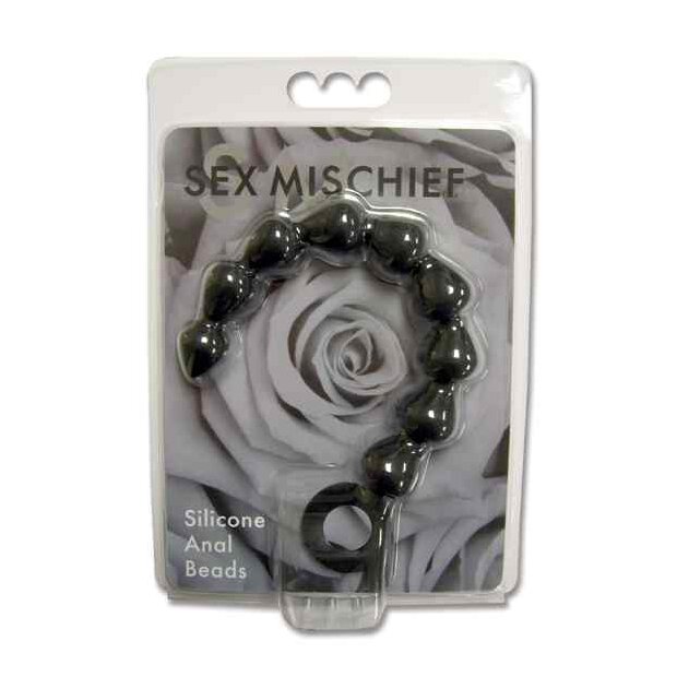 S&M - Black Silicone Anal Beads
