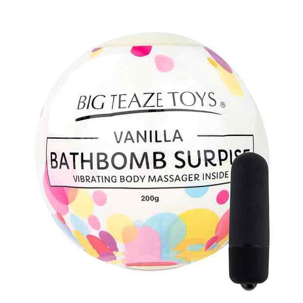 Big Teaze Toys - Bath Bomb Surprise with Vibrating Body Massager Vanilla