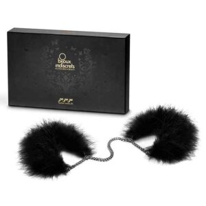 Bijoux Indiscrets Za Za Zu Feather Handcuffs Black