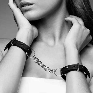 Bijoux Indiscrets Maze Thin Handcuffs Black