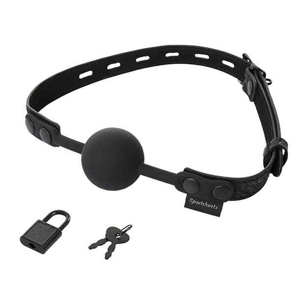 Sportsheets Sincerely Locking Lace Silicone Ball Gag
