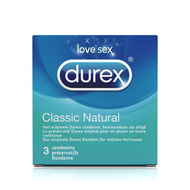 Durex - Classic Natural Condoms 3 pcs