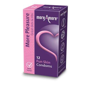 MoreAmore - Condom Fun Skin 12 pcs
