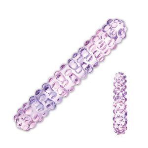 Glas Purple Rose Nubby Glass Dildo