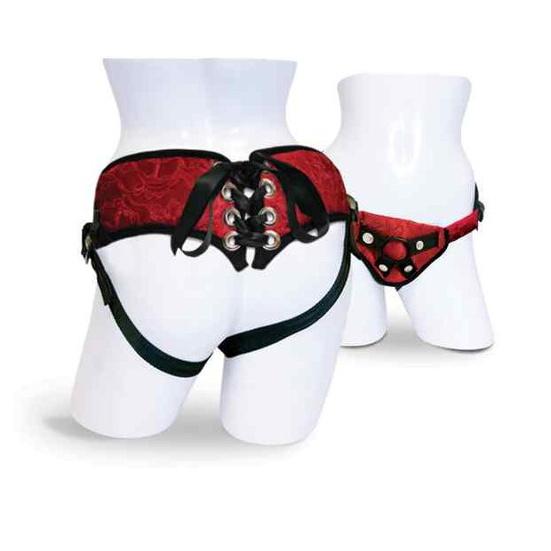 Sportsheets - Red Lace Corsette Strap-On