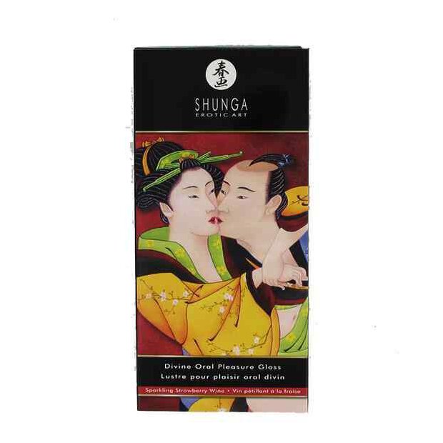 Shunga - Divine Oral Pleasure Gloss Sparkling Strawberry Wine 10 ml